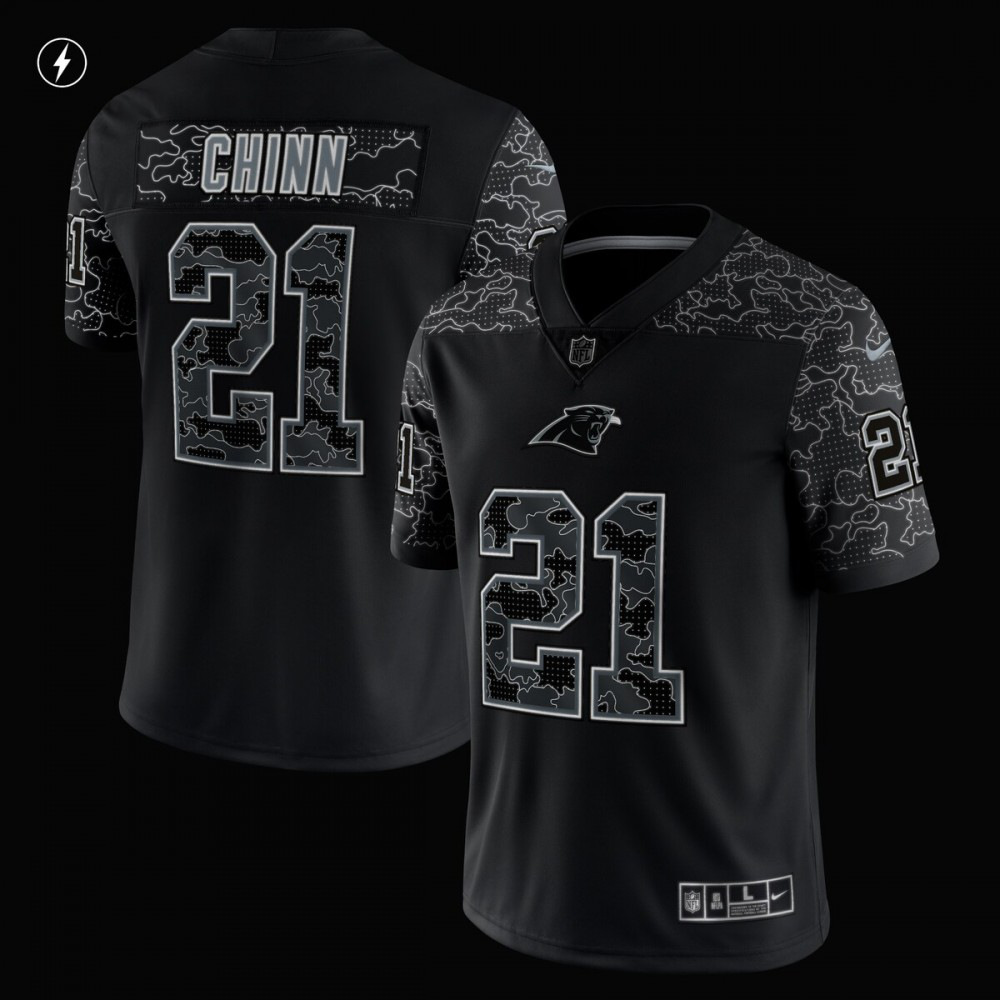 Jeremy Chinn Carolina Panthers Nike RFLCTV Limited Jersey - Black-GridironStore